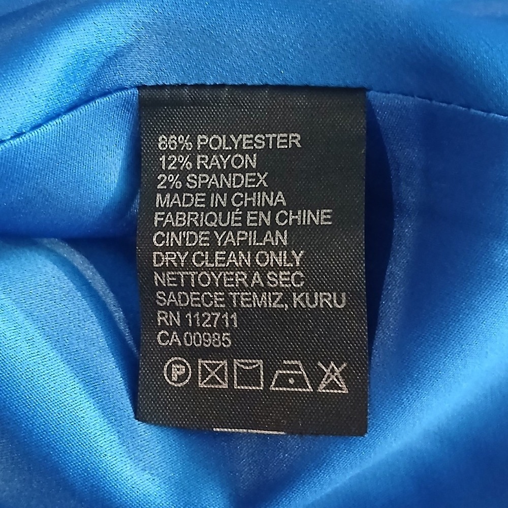 MBN 3x Blue Fit and Flare Dress Short Sleeve Pleated Skirt Plus Modest - Picture 11 of 12